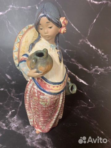 Статуэтка Lladro Девушка с сомбреро 1984 Испания