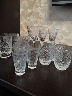 Хрустальные рюмки и бокалы СССР