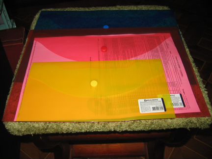 Набор конверт пластиковый для документов с кнопкой