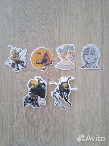 Наклейки стикеры аниме Армин Арлерт