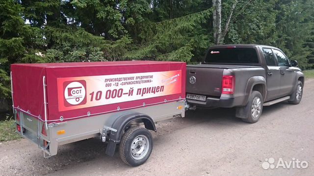 Автоприцеп длина кузова 2210мм бортовой