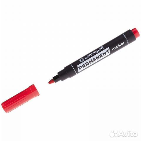 Маркер перманентный Centropen (Чехия) красный