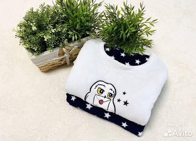 Домашний тёплый плюшевый костюм пижама 42