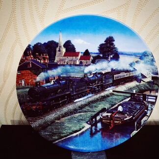 Тарелка Декоративная Davenport Паровозы Англия