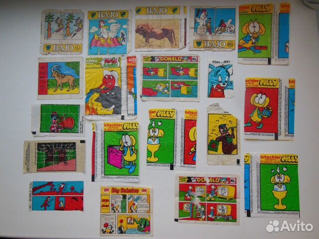 Редкие вкладыши от жевачек