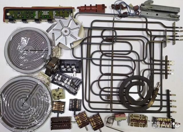 Запчасти для электроплит,духовых шкафов, варочных