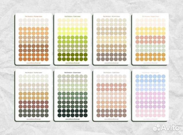 Матовые наклейки для планнера