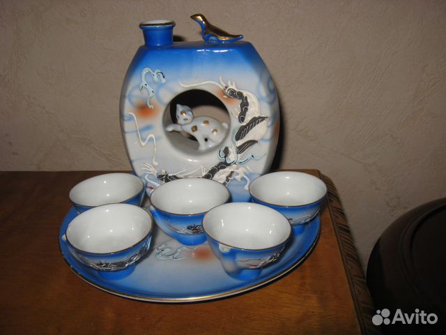 Набор поющий для сакэ Kutani Япония