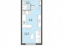 Квартира-студия, 25,1 м², 31/32 эт.