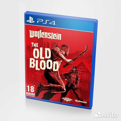 PS4 диск Wolfenstein The Old Blood,новый,запечатан