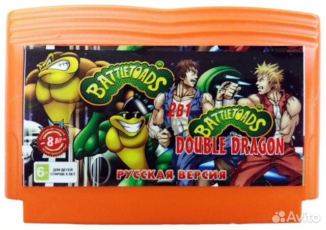 Картридж Денди 2в1 battle toads 2 (русская версия)