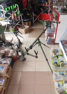 Род под алюминий металлический трипод на 5 удилищ
