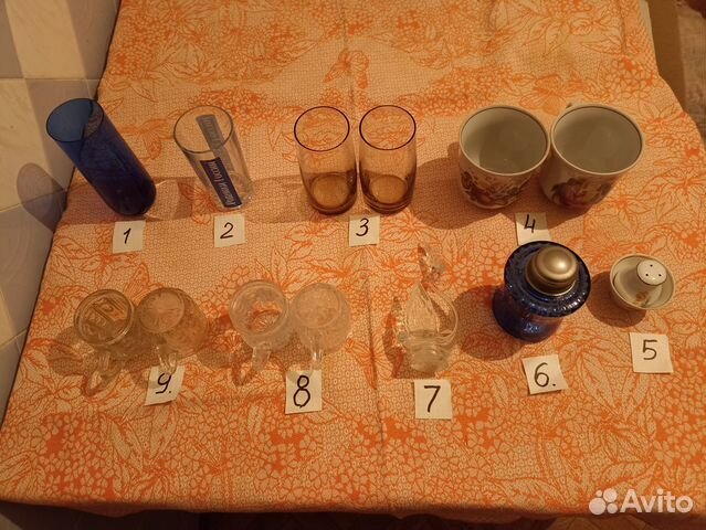 Стаканы,кружки цветное стекло СССР
