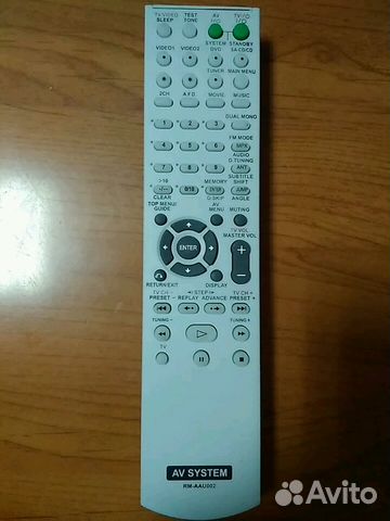 Пульт Sony RM-AAU002 для домашнего кинотеатра
