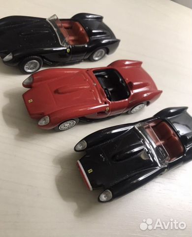 Машинки Ferrari 1/43, металл 3 шт за 500 руб