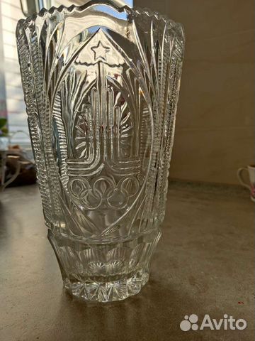 Ваза хрустальная СССР олимпиада 80