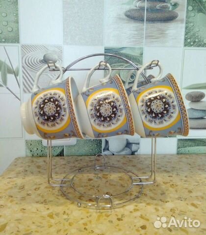 Набор чашек с подставкой