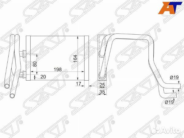 Радиатор отопителя салона honda civic, honda civic