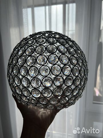Люстра шар со стразами