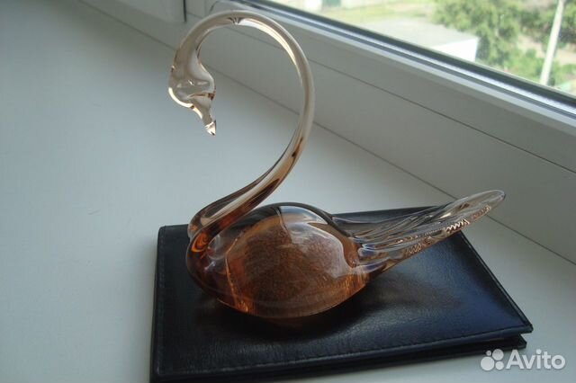 Сувенир Лебедь стекло СССР