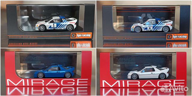 Ford RS 200 HPI Racing Mirage Rally 1/43