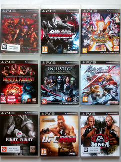 UFC MMA Mortal Kombat Tekken Injustice Naruto PS3