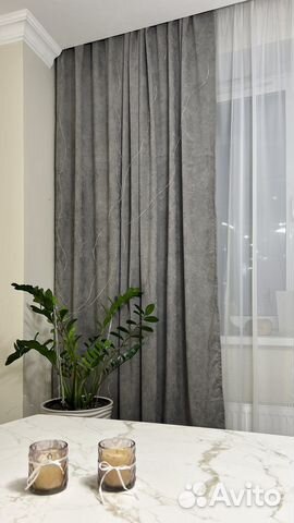 Шторы канвас 4шт + тюль 2шт