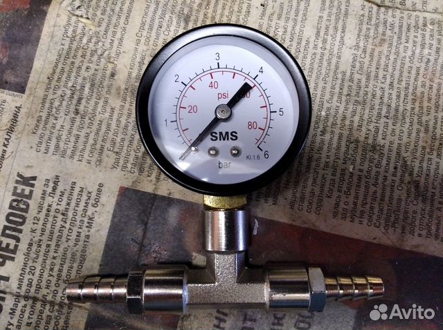 Манометр для измерения давления топлива купить в Москве | Авито