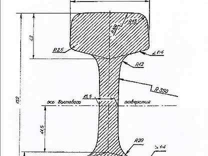 Чертеж рельса р65 dwg