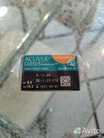 Линзы acuvue oasys однодневные для астигматизма