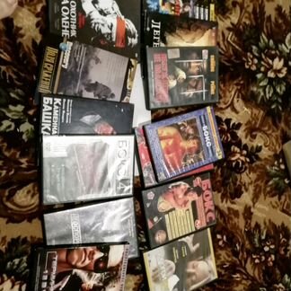 Фильмы, игры, большое количество, диск, видео касс