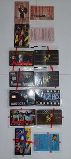 Новые таксофонные карты серия Рок музыканты