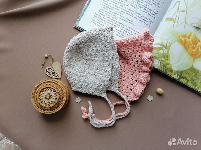 Чепчик шапочка для малыша вязание на заказ