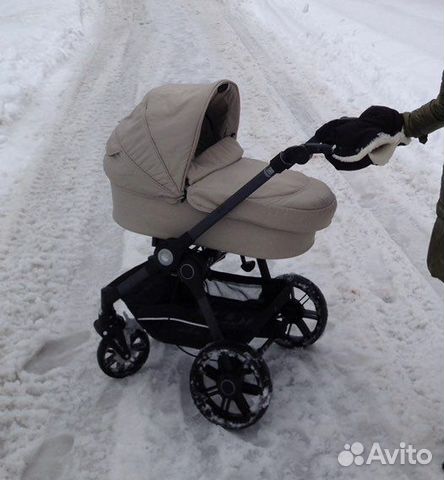 Коляска Teutonia BE YOU V2 2в1, доп.колеса, конвер