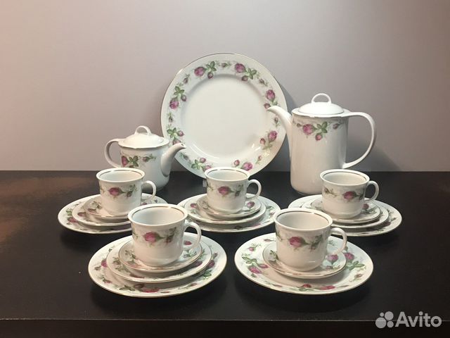 Чайный сервиз Jlmenau с розами(Германия)