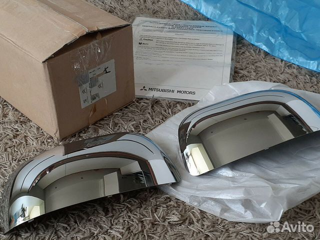 Комплект хром крышек зеркал Mitsubishi Outlander