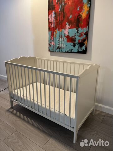 Детская кроватка IKEA + матрас vyssa