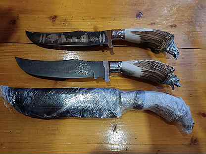 Узбекский нож с рукоятью из рога оленя