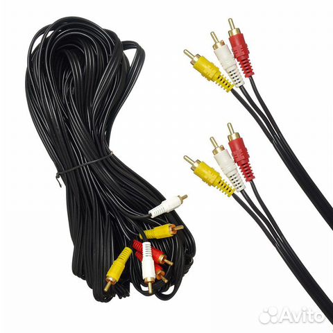 Видео кабели 3RCA