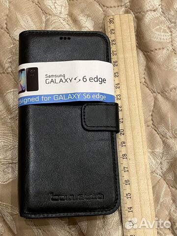 Чехол книжка на samsung galaxy s6 натуральная кожа