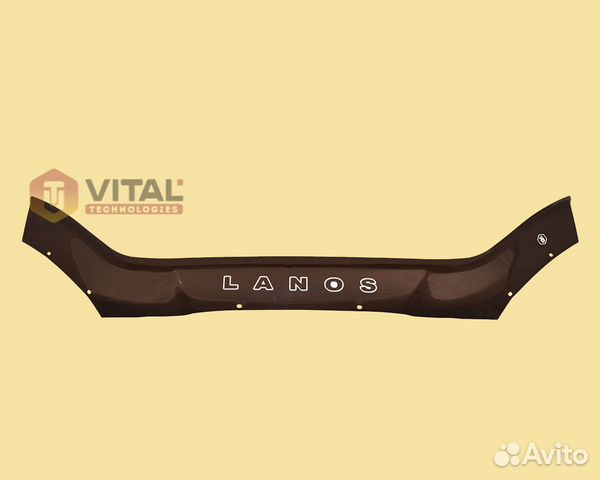 Спойлер капота (мухобойка) Chevrolet Lanos