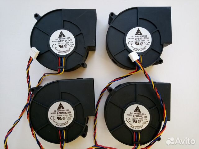 Вентилятор кулер улитка bfb1012vh 4-pin