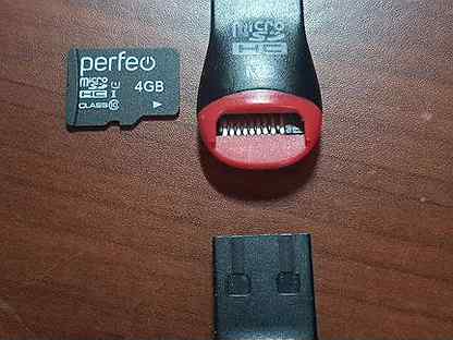 Карта памяти micro SD с картридером