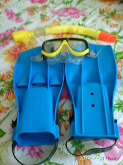 Ласты, маска и трубка набор для бассейна