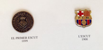 Набор значков футбольного клуба Барселона