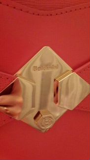 Продам коралловую кожаную сумку Baldinini (балдини