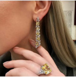 Серьги из серебра серии Графф Graff