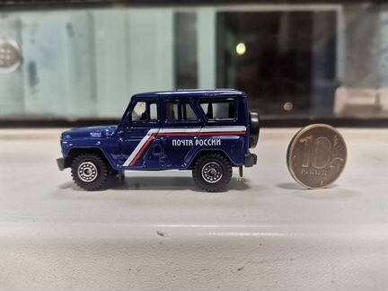 Модель автомобиля уменьшенный УАЗ почта россии