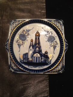 Доска декоративная гжель