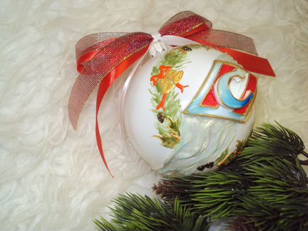 Шар Спартак с росписью стекло